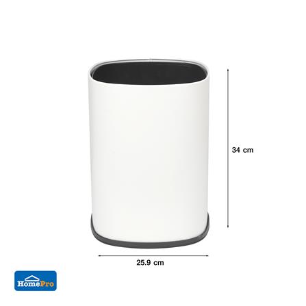 ถังขยะเหลี่ยม ACCO DAISY 15 ลิตร สีขาว_8