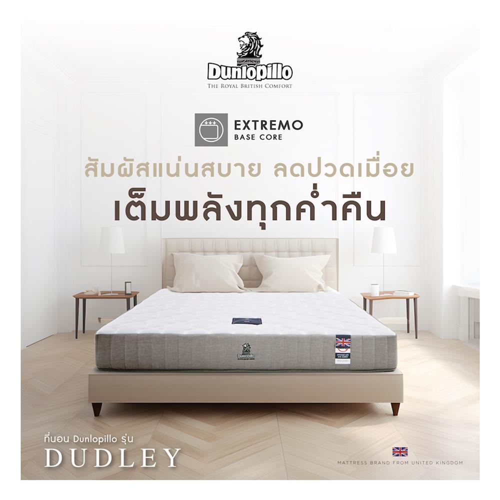 ที่นอน 5 ฟุต DUNLOPILLO DUDLEY พร้อมหมอนหนุน 2 ชิ้น