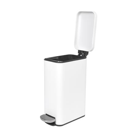 ถังขยะเหยียบเหลี่ยม ACCO RECTANGULAR 10 ลิตร สีขาว_2