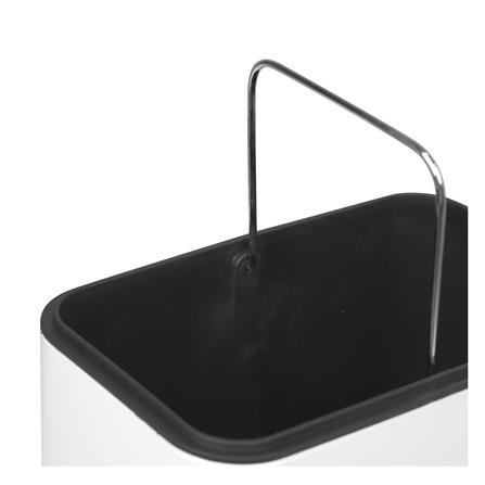 ถังขยะเหยียบเหลี่ยม ACCO RECTANGULAR 10 ลิตร สีขาว_4