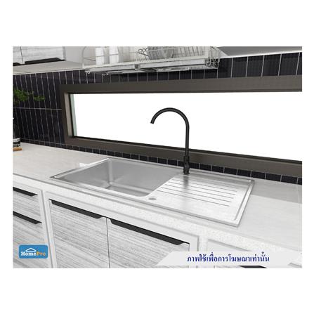 ซิงค์ฝัง 1 หลุม 1 ที่พัก MEX ELB101BM สีเงิน_3