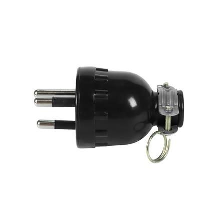 ปลั๊กยางตัวผู้ 3 ขากลม ELECKTA E-002_1