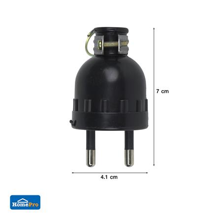 ปลั๊กยางตัวผู้ 2 ขากลม ELECKTA E-001_4