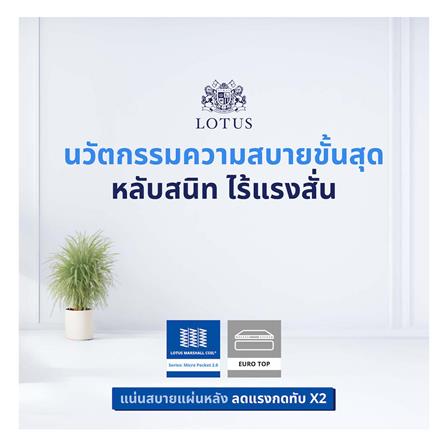 ที่นอน 5 ฟุต LOTUS ROYAL CROWN พร้อมหมอนหนุน 2 ชิ้น_9