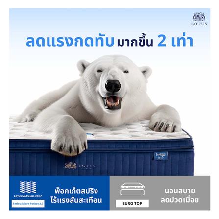 ที่นอน 5 ฟุต LOTUS ROYAL CROWN พร้อมหมอนหนุน 2 ชิ้น_11