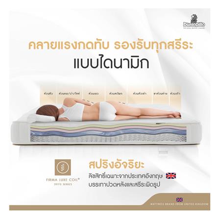 ที่นอน 6 ฟุต DUNLOPILLO NEWPORT พร้อมหมอนหนุน 2 ชิ้น_6