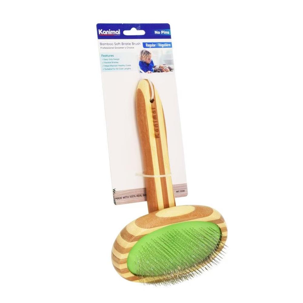 หวีแปรงขนสัตว์เลี้ยง KANIMAL BAMBOO OVER SLICKER BRUSH