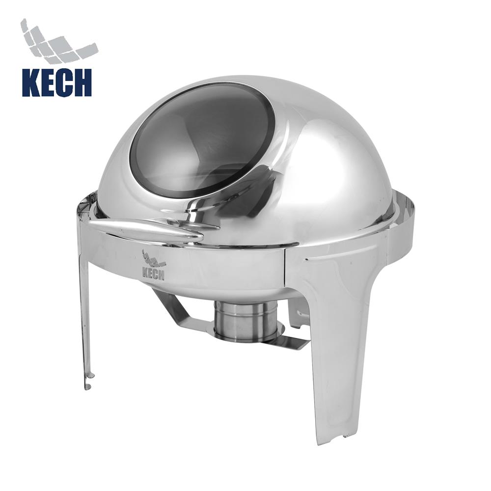 อ่างอุ่นอาหารกลม ฝากระจกเลื่อน 6.5 ลิตร KECH_1