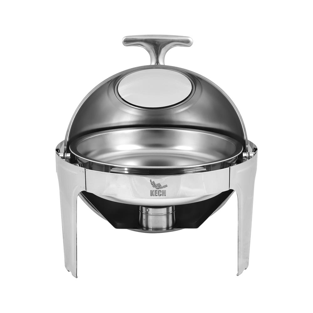 อ่างอุ่นอาหารกลม ฝากระจกเลื่อน 6.5 ลิตร KECH