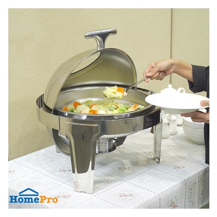 อ่างอุ่นอาหารกลม ฝากระจกเลื่อน 6.5 ลิตร KECH_6