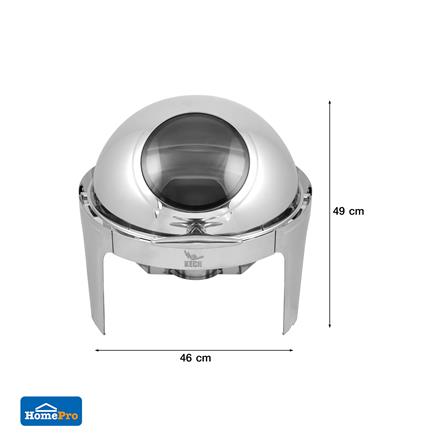 อ่างอุ่นอาหารกลม ฝากระจกเลื่อน 6.5 ลิตร KECH_8