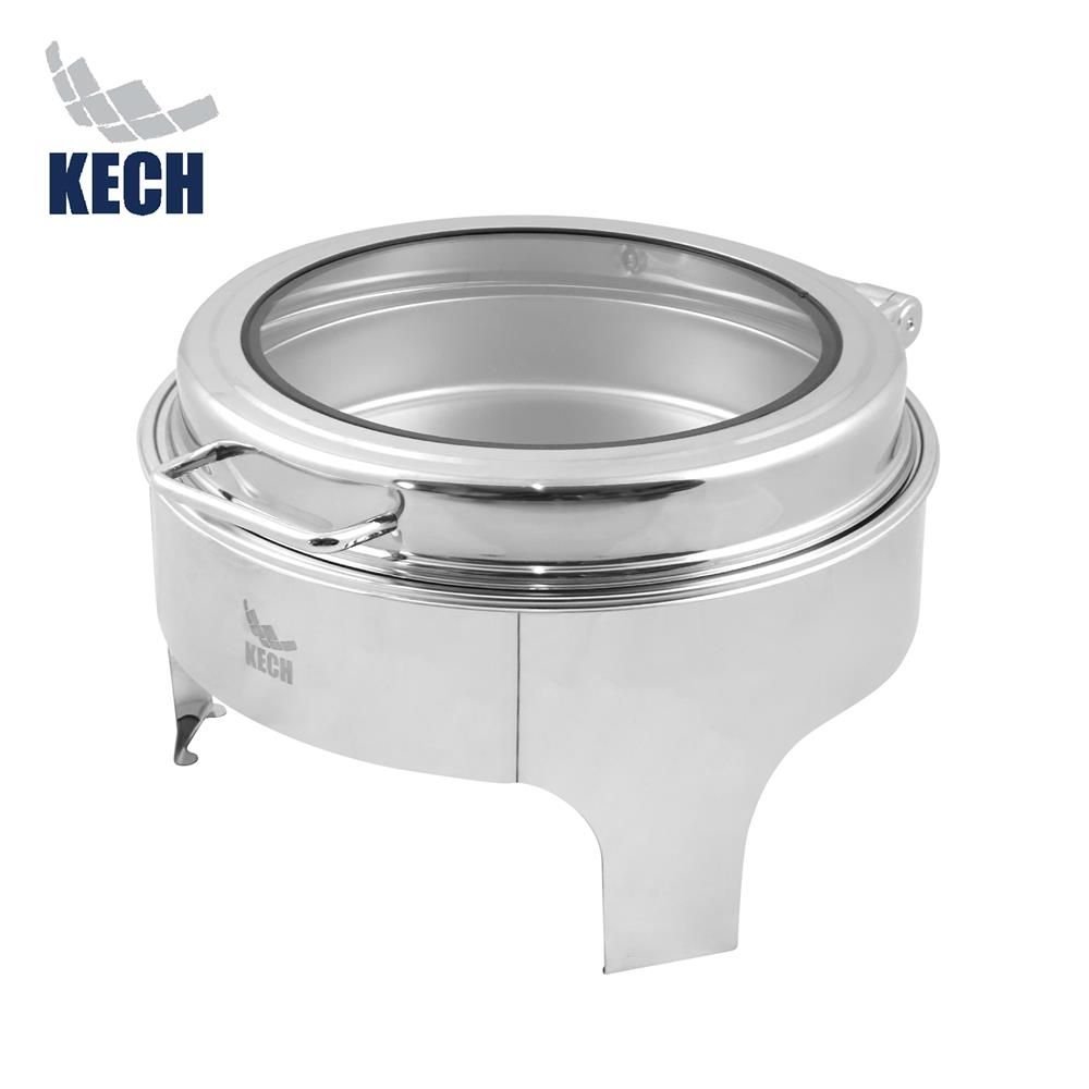 อ่างอุ่นอาหารกลม ฝากระจกไฮดรอลิก 6.5 ลิตร KECH_0