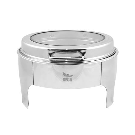 อ่างอุ่นอาหารกลม ฝากระจกไฮดรอลิก 6.5 ลิตร KECH_2