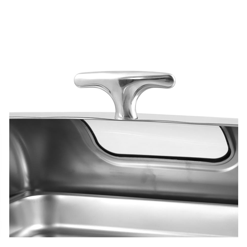 อ่างอุ่นอาหารเหลี่ยม ฝากระจกเลื่อน 9 ลิตร KECH