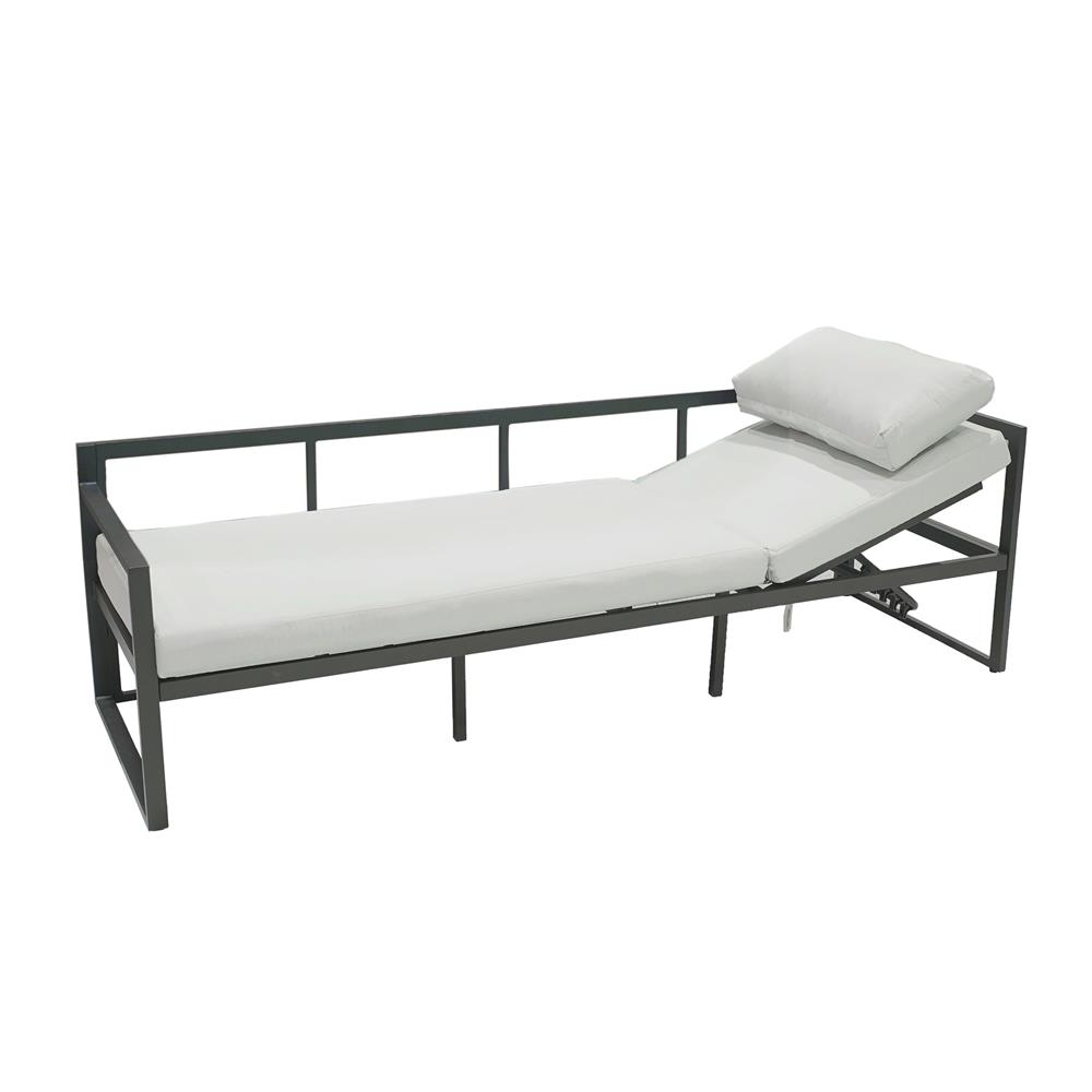 ชุดโซฟาสนาม SPRING MORINE สีขาว/ดำ