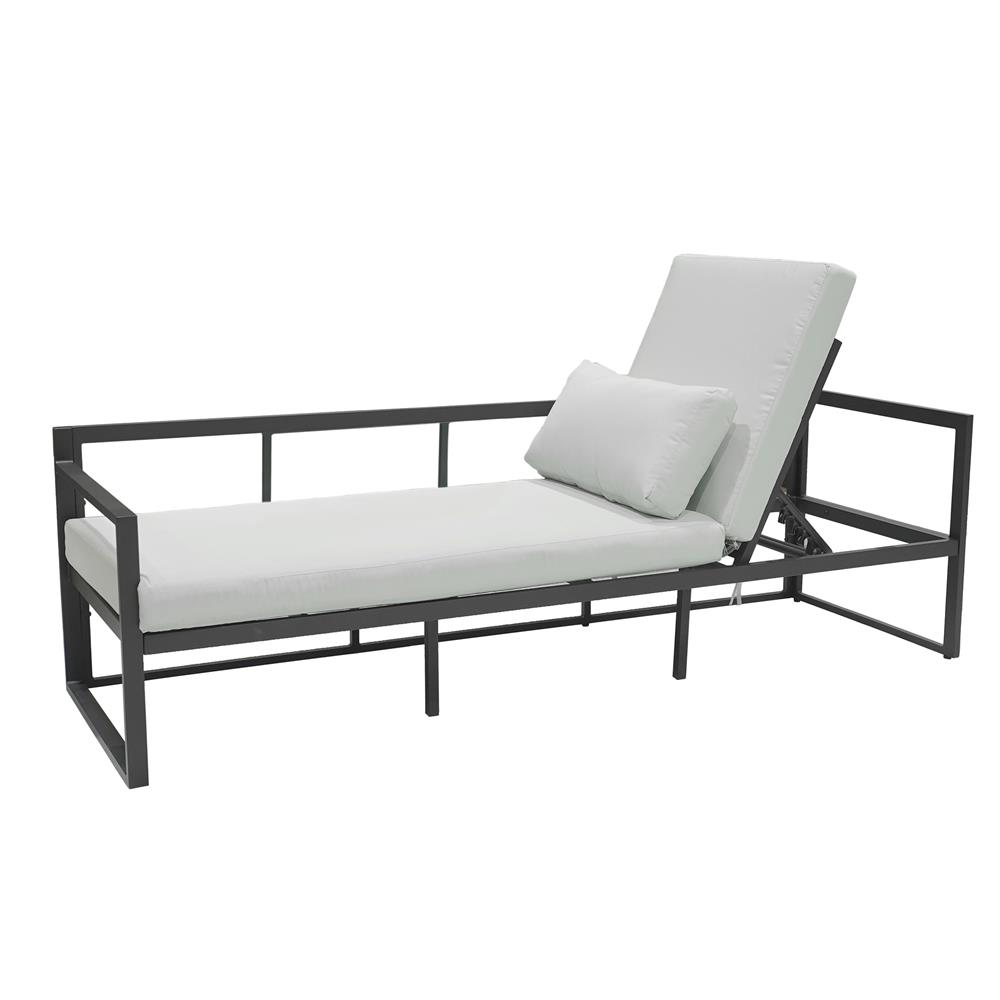 ชุดโซฟาสนาม SPRING MORINE สีขาว/ดำ