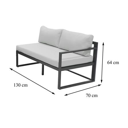 ชุดโซฟาสนาม SPRING MORINE สีขาว/ดำ_14