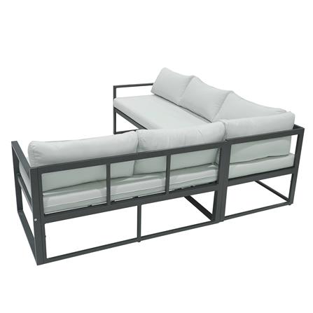 ชุดโซฟาสนาม SPRING MORINE สีขาว/ดำ_2