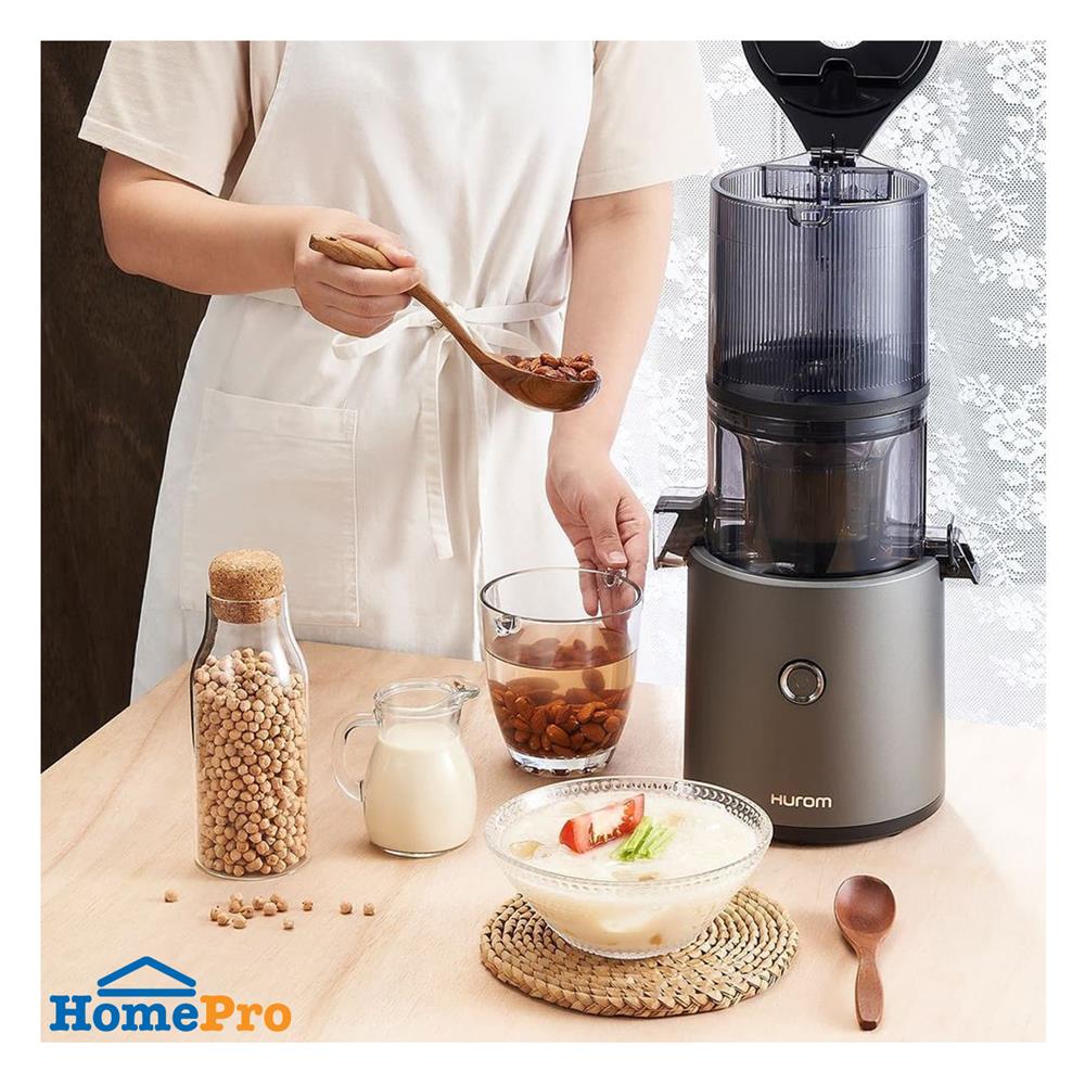 เครื่องสกัดน้ำผลไม้รอบต่ำ HUROM H300E สีเทา