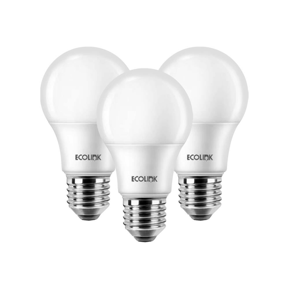 หลอด LED ECOLINK A65 13 วัตต์ DAYLIGHT E27 แพ็ก 3 ชิ้น
