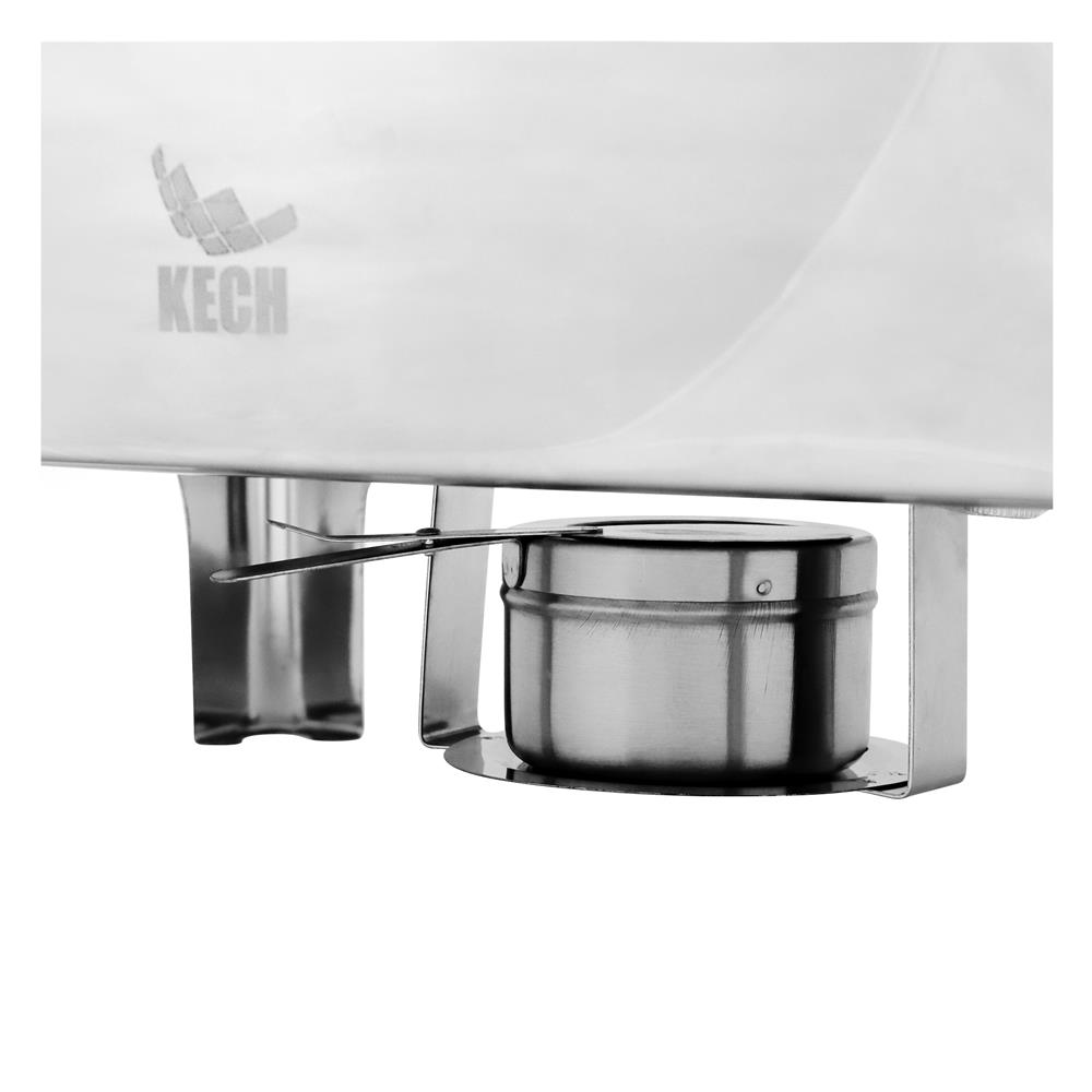 อ่างอุ่นอาหารเหลี่ยม ฝากระจกไฮดรอลิก 9 ลิตร KECH