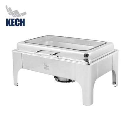 อ่างอุ่นอาหารเหลี่ยม ฝากระจกไฮดรอลิก 9 ลิตร KECH_1
