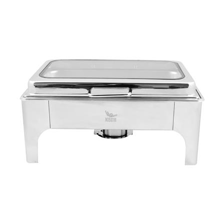 อ่างอุ่นอาหารเหลี่ยม ฝากระจกไฮดรอลิก 9 ลิตร KECH_2