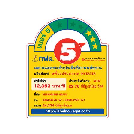 แอร์ผนัง MITSUBISHI HEAVY DUTY DXK24YYS-W1 24334 บีทียู อินเวอร์เตอร์_5