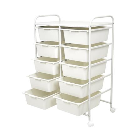 ชั้นลิ้นชัก 10 ชั้น STACKO BONNIE 63x36.5x91 ซม. สีขาว_3