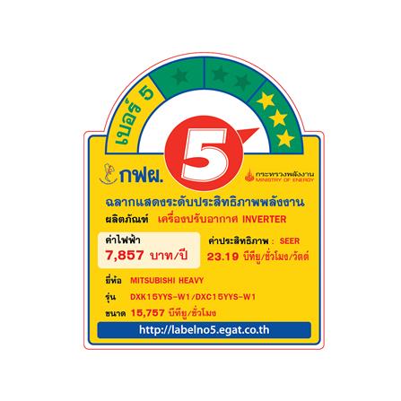 แอร์ผนัง MITSUBISHI HEAVY DUTY DXK15YYS-W1 15757 บีทียู อินเวอร์เตอร์_5