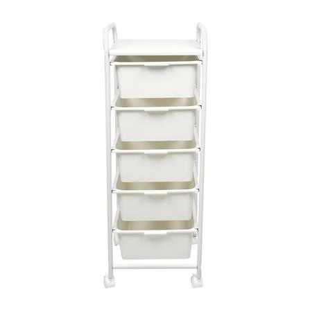 ชั้นลิ้นชัก 5 ชั้น STACKO BONNIE 32.2x36.5x91 ซม. สีขาว_2