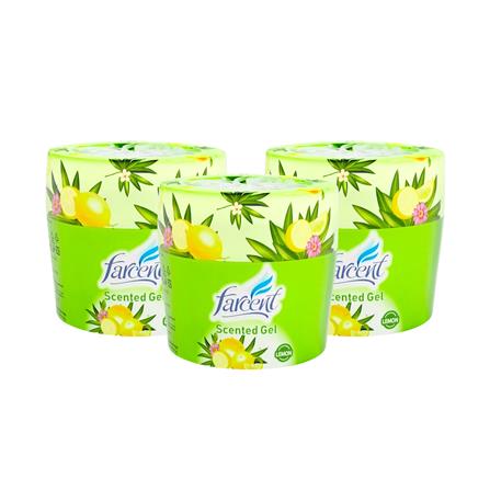 เจลปรับอากาศ FARCENT LEMON 70 กรัม แพ็ก 3 ชิ้น