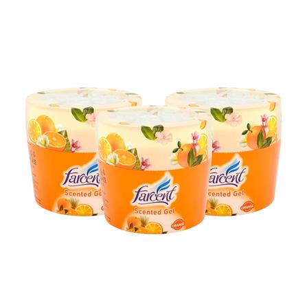 เจลปรับอากาศ FARCENT CITRUS ORANGE 70 กรัม แพ็ก 3 ชิ้น