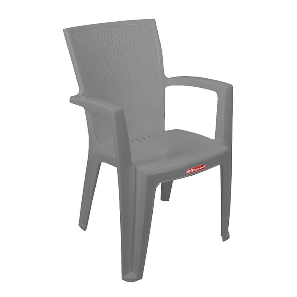 เก้าอี้พลาสติก SUPERWARE GIAVA สีเทา