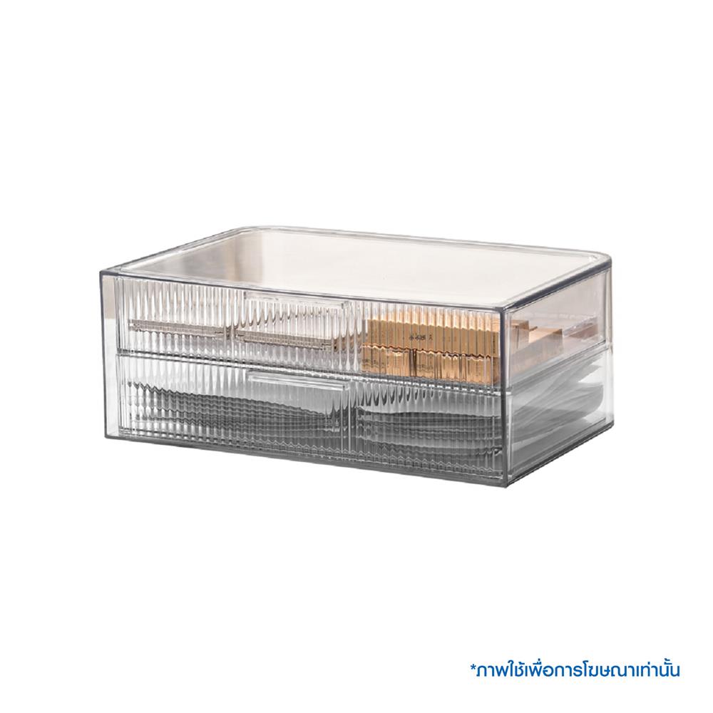 กล่องจัดเก็บเครื่องสำอาง STACKO BREIS 31.4x20.3x12.3 ซม. สีใส