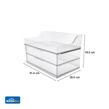 กล่องจัดเก็บเครื่องสำอาง STACKO BREIS 31.4x20.3x19.3 ซม. สีใส_7