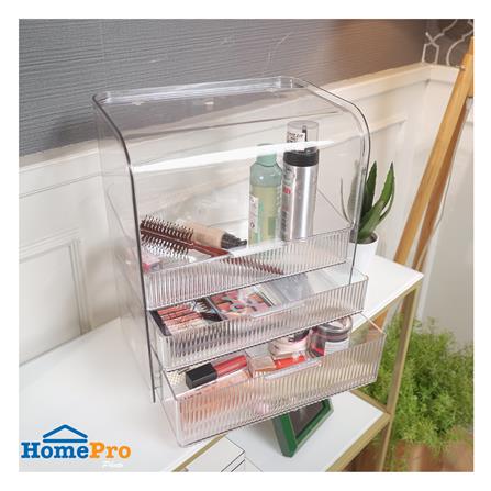 กล่องจัดเก็บเครื่องสำอาง STACKO BREIS 31.2x20x37.8 ซม. สีใส_7