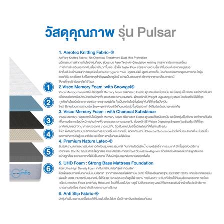 ที่นอน 5 ฟุต COMFIO PULSAR_5