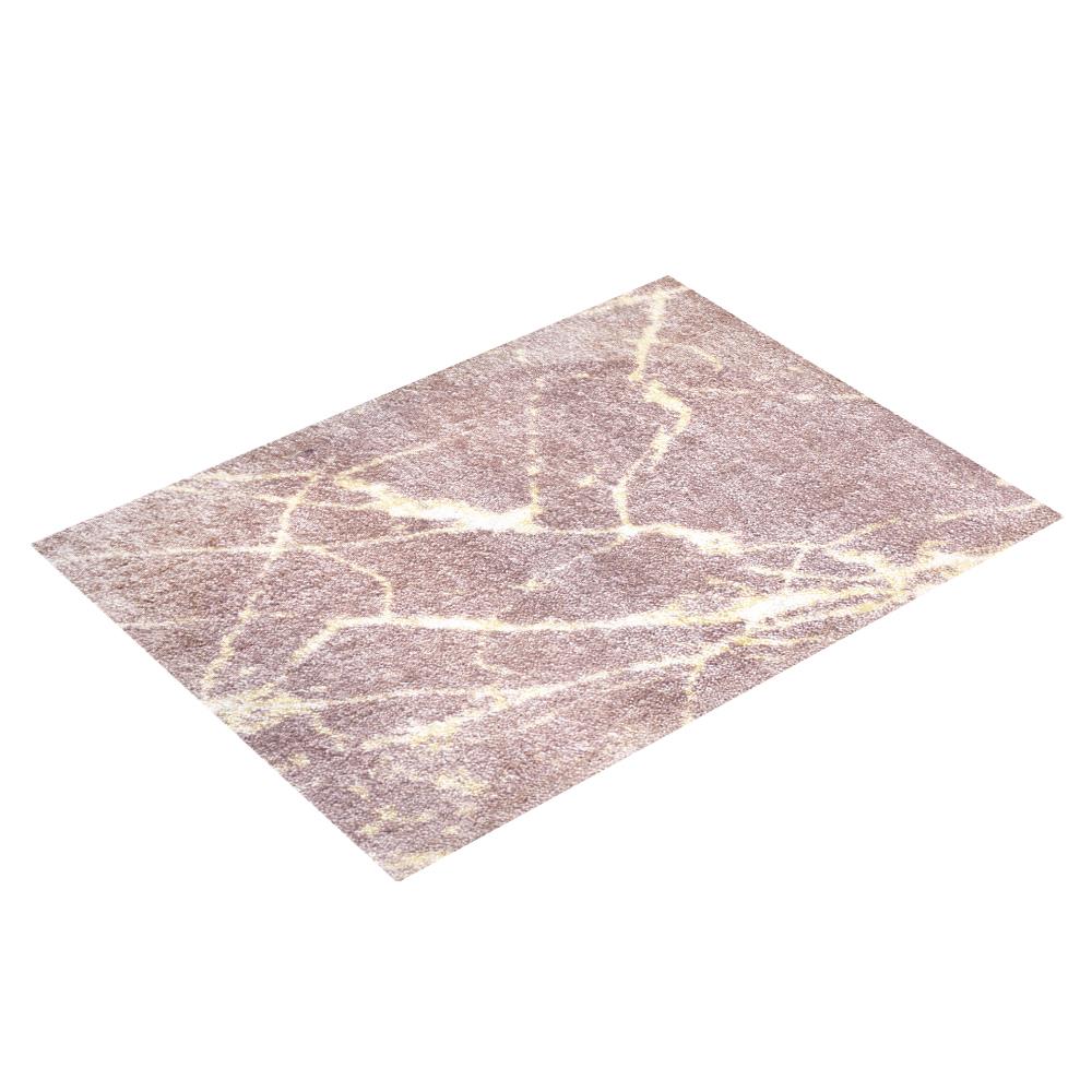 พรมเช็ดเท้าดักฝุ่น PRAW DE MARBLE PINK 120X180 ซม. สีชมพู