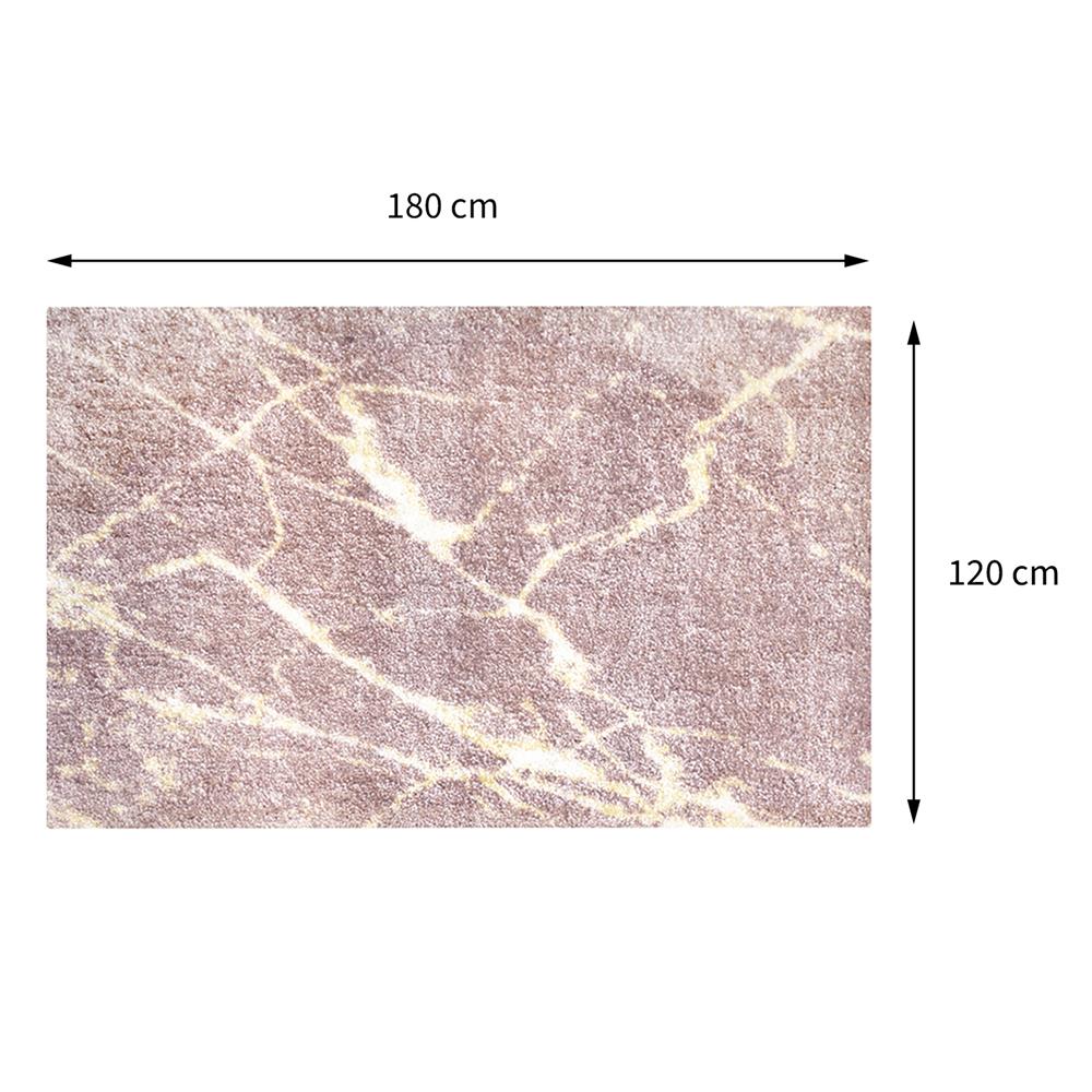 พรมเช็ดเท้าดักฝุ่น PRAW DE MARBLE PINK 120X180 ซม. สีชมพู