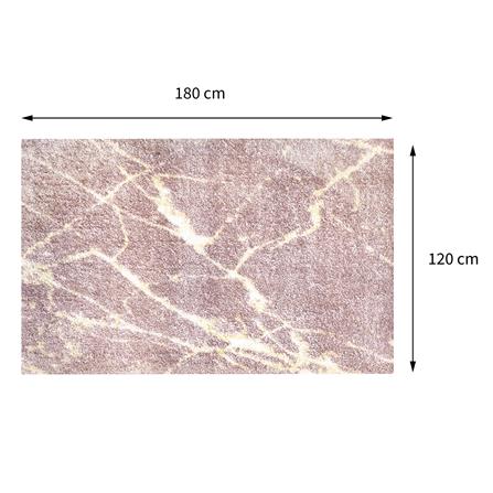 พรมเช็ดเท้าดักฝุ่น PRAW DE MARBLE PINK 120X180 ซม. สีชมพู_7