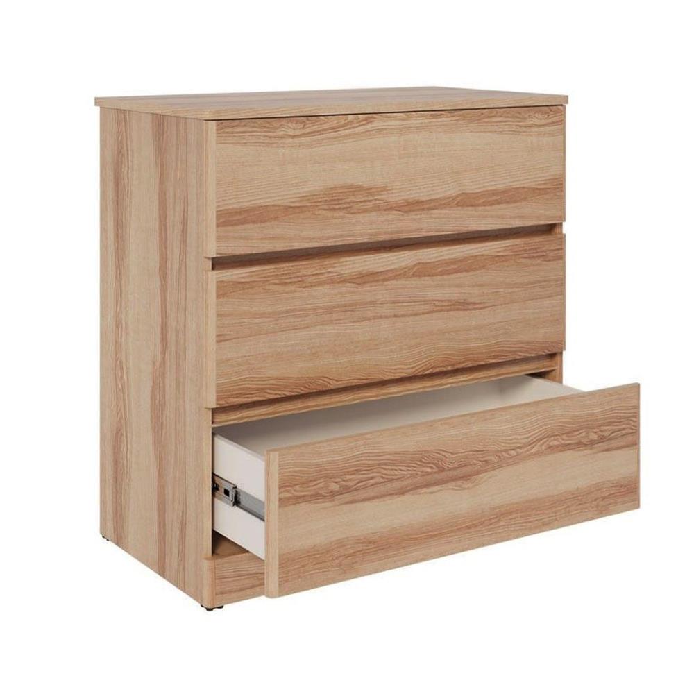 ตู้ลิ้นชัก 3 ลิ้นชัก KONCEPT TIMBUR 19215562 80 ซม. สีลินด์เบิร์กโอ๊ค