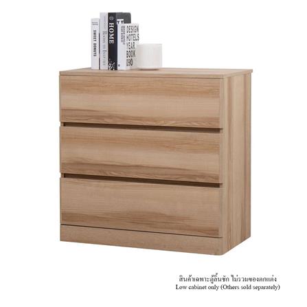 ตู้ลิ้นชัก 3 ลิ้นชัก KONCEPT TIMBUR 19215562 80 ซม. สีลินด์เบิร์กโอ๊ค_1