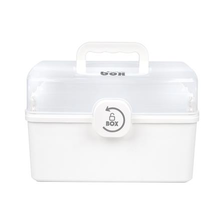 กล่องเก็บของฝาล็อก STACKO M 33.5x18x22.5 ซม. สีขาว_1