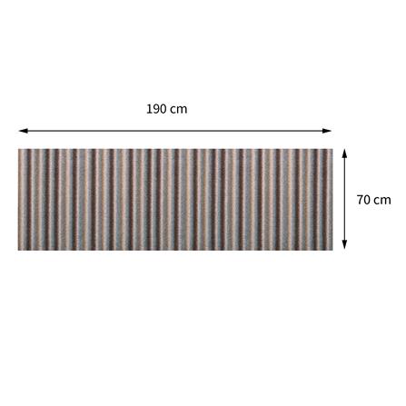 พรมเช็ดเท้าดักฝุ่น PRAW DE 70X190 ซม. สีเทา/น้ำตาล_6