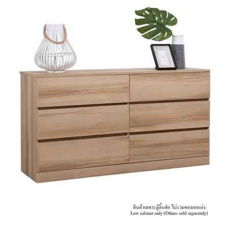 ตู้ลิ้นชัก 6 ลิ้นชัก KONCEPT TIMBUR 19215564 150 ซม. สีลินด์เบิร์กโอ๊ค_1