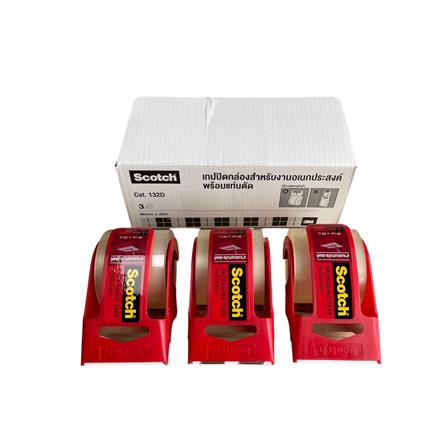 เทปปิดกล่องพร้อมที่ตัด 3M SCOTH 48 มม.X2 ม. สีใส_4