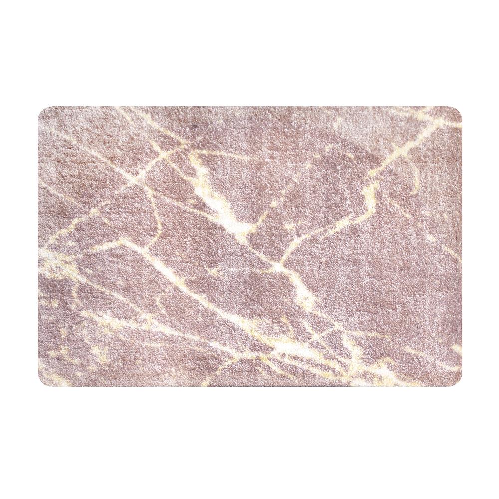 พรมเช็ดเท้าดักฝุ่น PRAW DE MARBLE PINK 50X75 ซม. สีชมพู_0