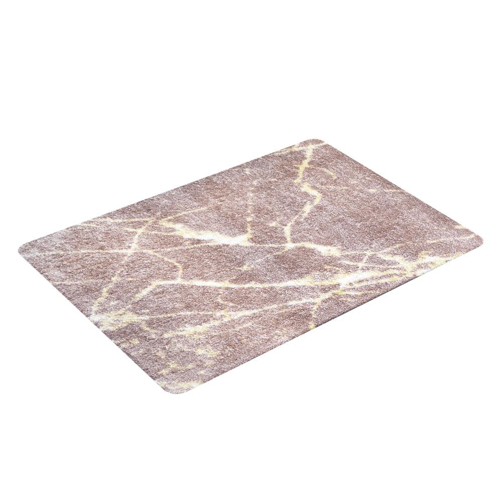 พรมเช็ดเท้าดักฝุ่น PRAW DE MARBLE PINK 50X75 ซม. สีชมพู