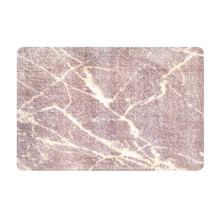 พรมเช็ดเท้าดักฝุ่น PRAW DE MARBLE PINK 50X75 ซม. สีชมพู